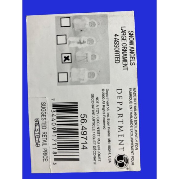 Dept 56 Snow Angels Child Holding Christmas Tree Ornament - Picture 11 of 14